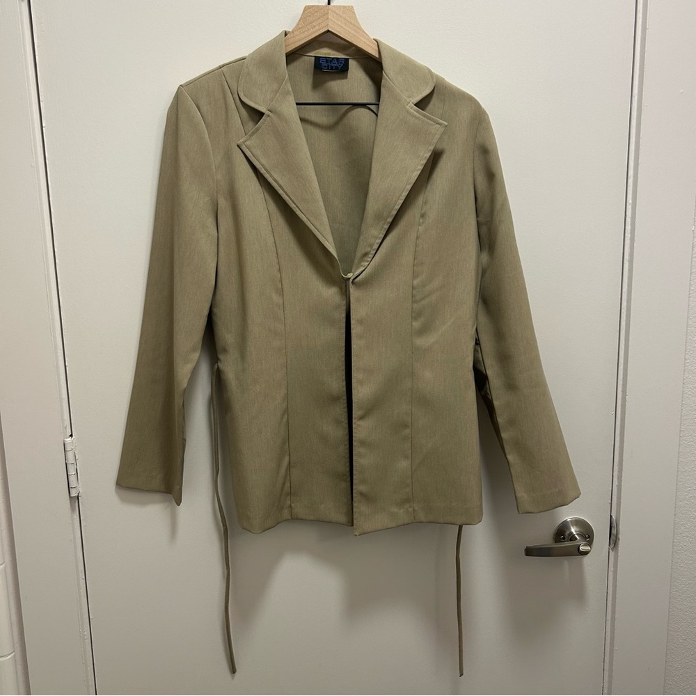 Vintage Star City Pantsuit Set Tan